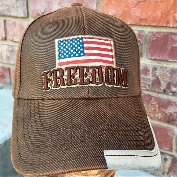 Farm Boy Brand Accessories Mens Farm Boy Brand Brown Freedom Flag